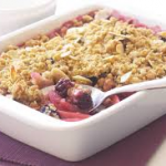 Blackberry, Apple And Honey Crumble