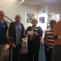 Bee Naturals Presenting A Donation To Love Walk Residential Care Home
